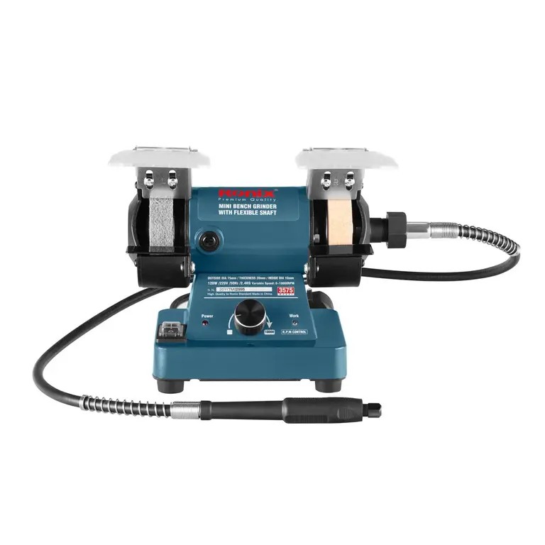 Ronix 3575 Mini Bench Grinder with Flexible Shaft – Compact Precision Power for Creative and Professional Work