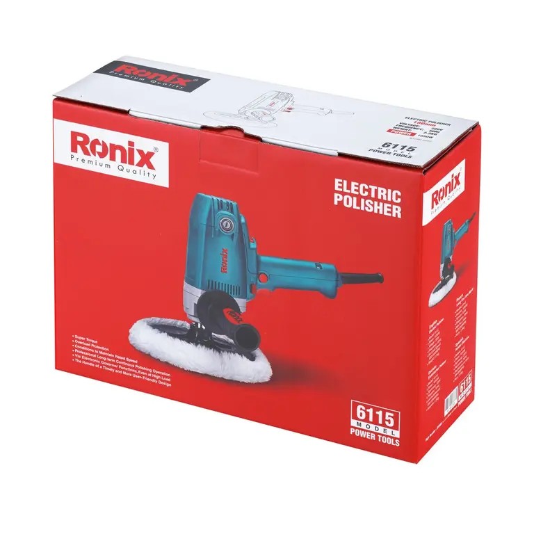 Polisseuse &eacute;lectrique Ronix 6115 (180 mm, 1&nbsp;050 W) Puissance compacte, contr&ocirc;le fluide et performances de finition de surface professionnelles