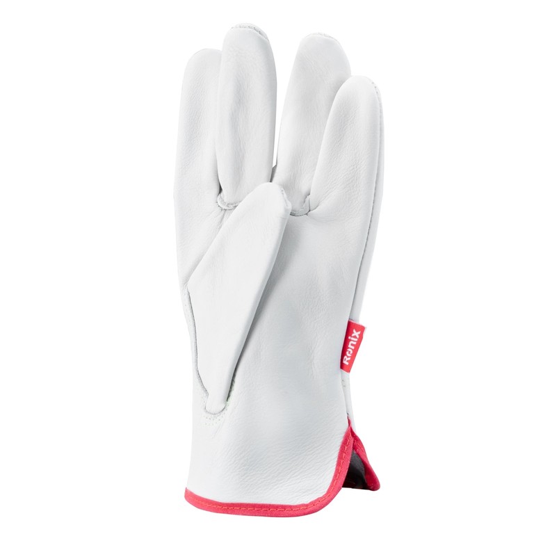 Ronix RH-90002 Full Leather Safety Gloves – Premium Cow-Head Leather Driver & Industrial Protection Gloves