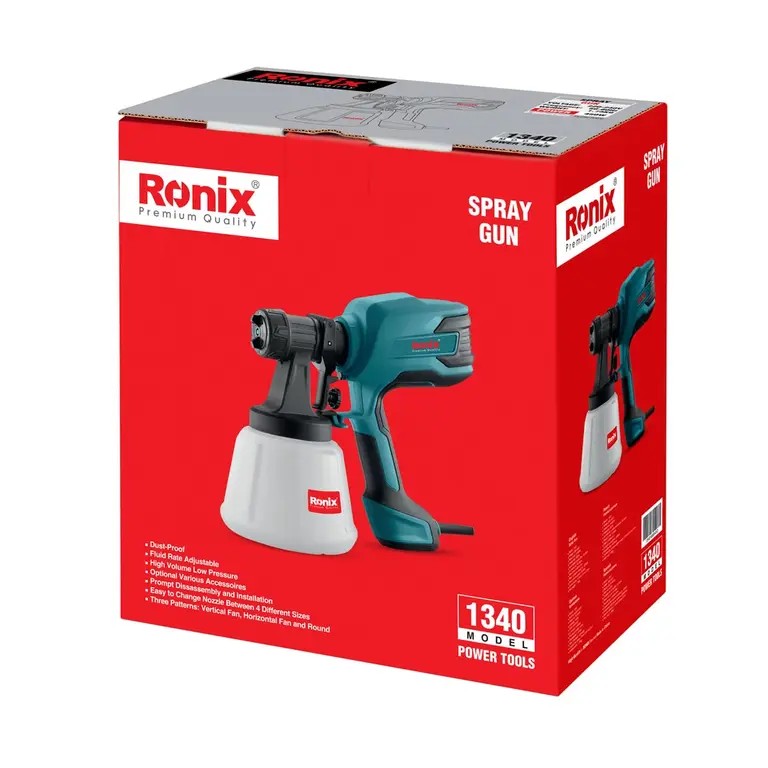 Ronix 1340 HVLP Electric Spray Gun – Professional Painting Power with Superior Precision and Efficiency